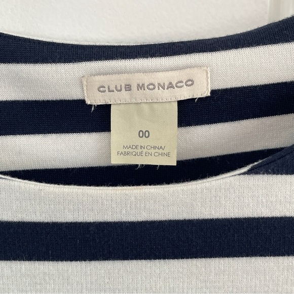 Club Monaco Blue and White Sheath Mini Dress - Picture 11 of 13